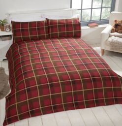 Rapport Home Hug Me Bear Duvet Cover Set with Pillowcase in Red - Size: Single - thumbnail 2