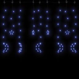 Berkfield Home Star & Moon Fairy Lights Remote Control 345 LED Blue