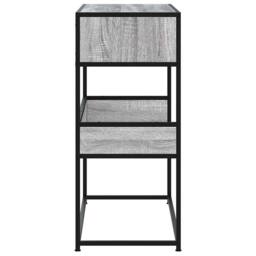 Berkfield Home Decorative Console Table Grey Sonoma 90x35x80 cm Engineered Wood - Size: 90 x 35 x 80 cm - thumbnail 5