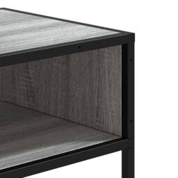 Berkfield Home Decorative Console Table Grey Sonoma 90x35x80 cm Engineered Wood - Size: 90 x 35 x 80 cm - thumbnail 7