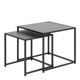 Furniture To Go Seaford Nest of Tables in Ash Black - thumbnail 1