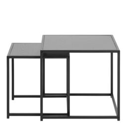 Furniture To Go Seaford Nest of Tables in Ash Black - thumbnail 2