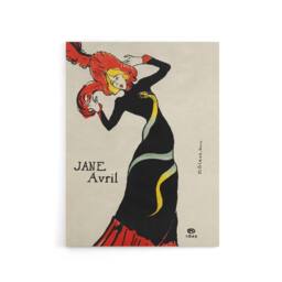 "Artery8 Jane Avril Snake Dress Portrait Canvas Wall Art Print Lautrec - Size: W18"" x H24""" - thumbnail 1