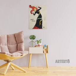 "Artery8 Jane Avril Snake Dress Portrait Canvas Wall Art Print Lautrec - Size: W18"" x H24""" - thumbnail 3