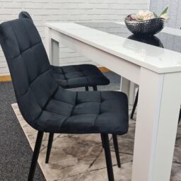 KOSY KOALA Modern Dining Table Set With 4 Black Chairs Dining Room Furniture - thumbnail 5