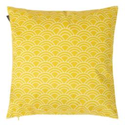 icon Indoor & Outdoor Striped Waterproof Cushion, Pink in Yellow - Size: 43 cm x 43 cm - thumbnail 3