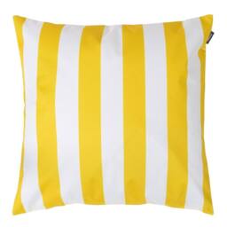 icon Indoor & Outdoor Striped Waterproof Cushion, Pink in Yellow - Size: 43 cm x 43 cm - thumbnail 1