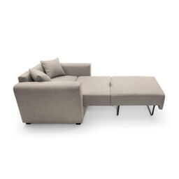 Abakus Direct Olly Linen Single Sofa Bed in Sand in Light Sand - thumbnail 4