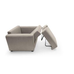 Abakus Direct Olly Linen Single Sofa Bed in Sand in Light Sand - thumbnail 6