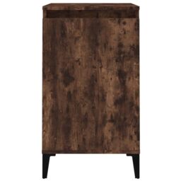 Berkfield Home Bedside Cabinet Smoked Oak 40x35x70 cm Engineered Wood in Brown - Size: 40 x 35 x 70 cm - thumbnail 5