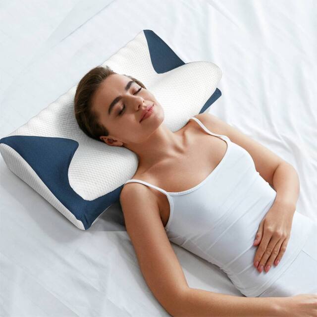 Lavio Cervical Contour Memory Foam Pillow Side Sleeper for Neck Pain Relief - image 1