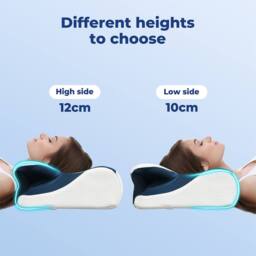 Lavio Cervical Contour Memory Foam Pillow Side Sleeper for Neck Pain Relief - thumbnail 7