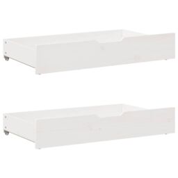 Berkfield Home Daybed with Drawers without Mattress White 80x200 cm Solid Wood - thumbnail 6