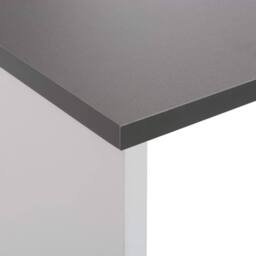 Berkfield Home Decorative Bar Table with 2 Table Tops White & Grey 130x40x120 cm - Size: 130 x 40 x 120 cm - thumbnail 9