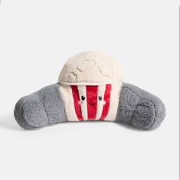 OHS Popcorn Cuddle Cushion Novelty Reading Pillow in Grey - thumbnail 5