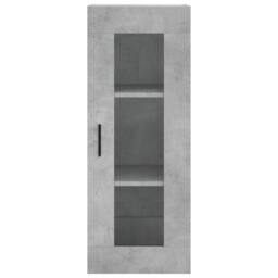Berkfield Home Highboard Concrete Grey 34.5x34x180 cm Engineered Wood - thumbnail 6
