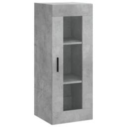 Berkfield Home Highboard Concrete Grey 34.5x34x180 cm Engineered Wood - thumbnail 5