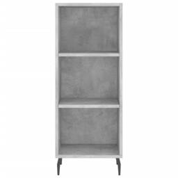 Berkfield Home Highboard Concrete Grey 34.5x34x180 cm Engineered Wood - thumbnail 8