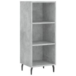 Berkfield Home Highboard Concrete Grey 34.5x34x180 cm Engineered Wood - thumbnail 7