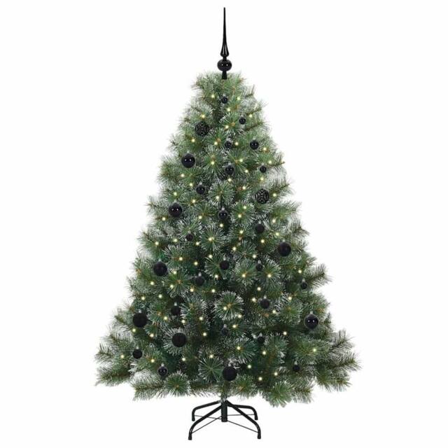 Berkfield Home Realistic Artificial Christmas Tree with 150 LEDs Green 150 cm PE - image 1