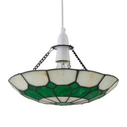 First Choice Lighting Set of 2 Totnes - Tiffany Green Uplight Easy Fit Pendant Shades - thumbnail 5