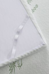 Ezysleep Super Soft Bamboo Memory Foam Mattress Topper 2 Inch in White - Size: King - thumbnail 3
