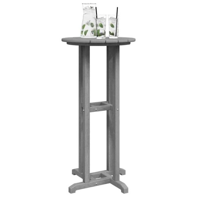 Berkfield Home Elegant Bar Table Light Grey 55x55x107 cm HDPE - Size: 55 x 55 x 107 cm - image 1