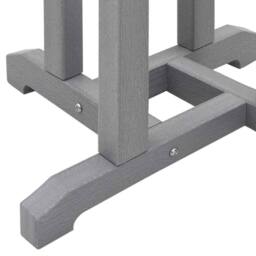 Berkfield Home Elegant Bar Table Light Grey 55x55x107 cm HDPE - Size: 55 x 55 x 107 cm - thumbnail 9