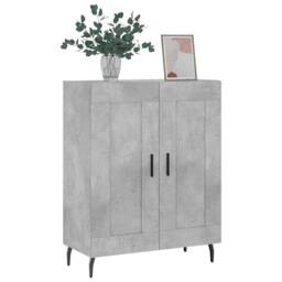 Berkfield Home Sideboard Concrete Grey 69.5x34x90 cm Engineered Wood - thumbnail 1