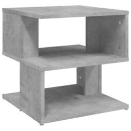 Berkfield Home Side Table Concrete Grey 40x40x40 cm Engineered Wood - Size: 40 x 40 x 40 cm - thumbnail 2