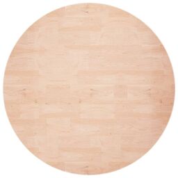 Berkfield Home Round Table Top ??60x1.5 cm Solid Wood Oak in Brown - Size: 60x1.5 cm - thumbnail 2