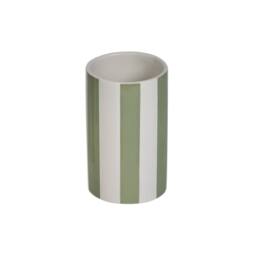 Showerdrape Pier Green & White Striped Tumbler - thumbnail 3