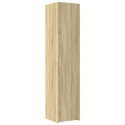 Berkfield Home Highboard Sonoma Oak 40x42.5x185 cm Engineered Wood in Light Brown - thumbnail 2
