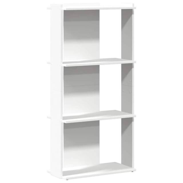 Berkfield Home Bookcase 3-Tier White 60x30x120 cm Engineered Wood - Size: 60 x 30 x 120 cm - image 1