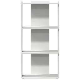 Berkfield Home Bookcase 3-Tier White 60x30x120 cm Engineered Wood - Size: 60 x 30 x 120 cm - thumbnail 4