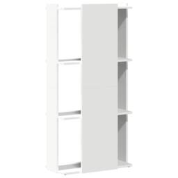Berkfield Home Bookcase 3-Tier White 60x30x120 cm Engineered Wood - Size: 60 x 30 x 120 cm - thumbnail 6