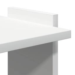 Berkfield Home Bookcase 3-Tier White 60x30x120 cm Engineered Wood - Size: 60 x 30 x 120 cm - thumbnail 7