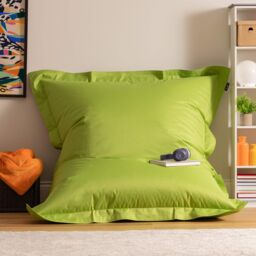 icon Bazaar Bag Navy Blue Giant Indoor Outdoor Bean Bag Lounger in Light Green - thumbnail 1