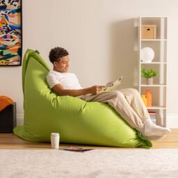 icon Bazaar Bag Navy Blue Giant Indoor Outdoor Bean Bag Lounger in Light Green - thumbnail 2
