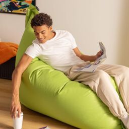 icon Bazaar Bag Navy Blue Giant Indoor Outdoor Bean Bag Lounger in Light Green - thumbnail 5