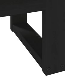 Berkfield Home Coffee Table NOAIN U-Shaped Legs 120x60x40 cm Solid Wood Pine in Brown - Size: 120 x 60 x 40 cm - thumbnail 7