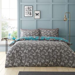 GAVENO CAVAILIA Gertie Printed Duvet Cover in Blue - Size: Double - thumbnail 2