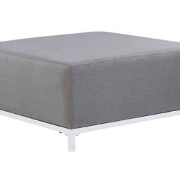 Wyld and Coco Grey Ottoman White Aluminium Legs Water Resistant Polyester - thumbnail 2