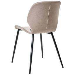 Wyld and Coco Taupe Conference Chairs Set of 2 Woven Polyester Upholstery Iron in Beige - thumbnail 6
