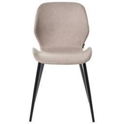 Wyld and Coco Taupe Conference Chairs Set of 2 Woven Polyester Upholstery Iron in Beige - thumbnail 5