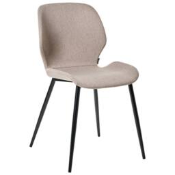 Wyld and Coco Taupe Conference Chairs Set of 2 Woven Polyester Upholstery Iron in Beige - thumbnail 3