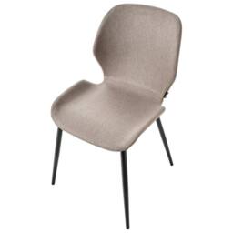 Wyld and Coco Taupe Conference Chairs Set of 2 Woven Polyester Upholstery Iron in Beige - thumbnail 7