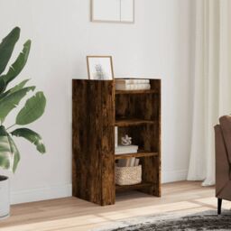 Berkfield Home Sideboard Smoked Oak 45x35x75 cm Engineered Wood in Brown - Size: 45 x 35 x 75 cm - thumbnail 1