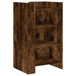 Berkfield Home Sideboard Smoked Oak 45x35x75 cm Engineered Wood in Brown - Size: 45 x 35 x 75 cm - thumbnail 2