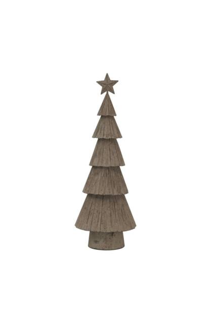 KDMD Large Rustic Bough Tree with Star - Seasonal Woodland Decor in Light Brown - image 1